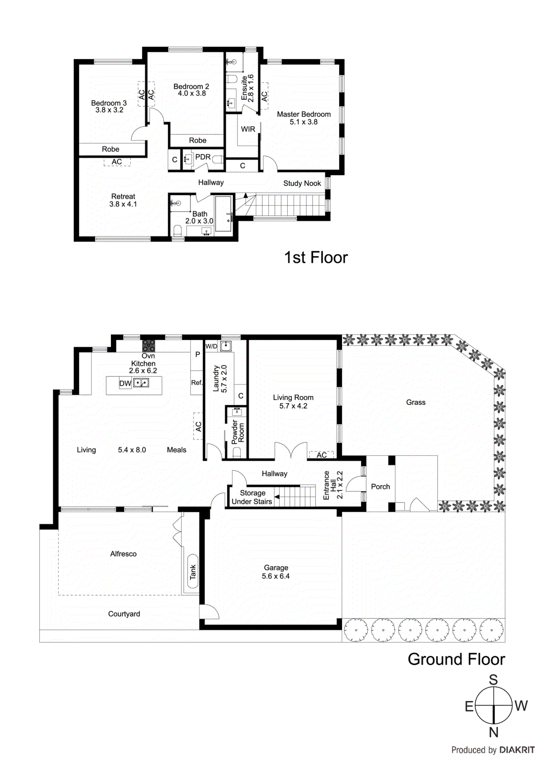 1/10 Olive Grove, Parkdale VIC 3195 - Floorplan