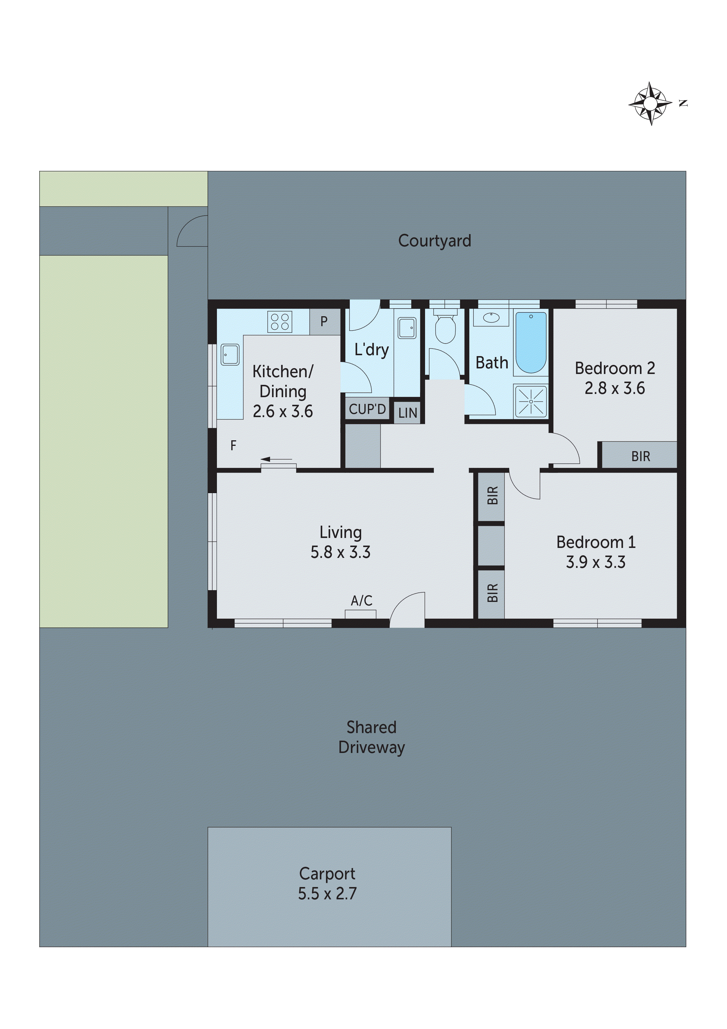 1/10 Oliver Street, Manifold Heights VIC 3218 - Floorplan