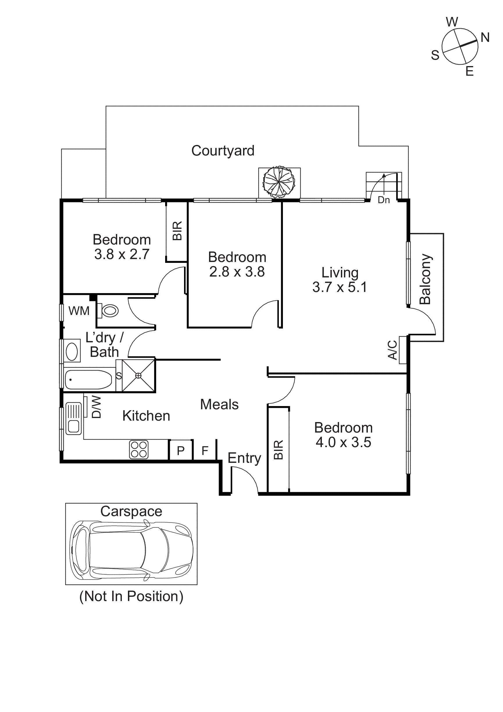 1/10 Williams Road, Prahran VIC 3181 - Floorplan