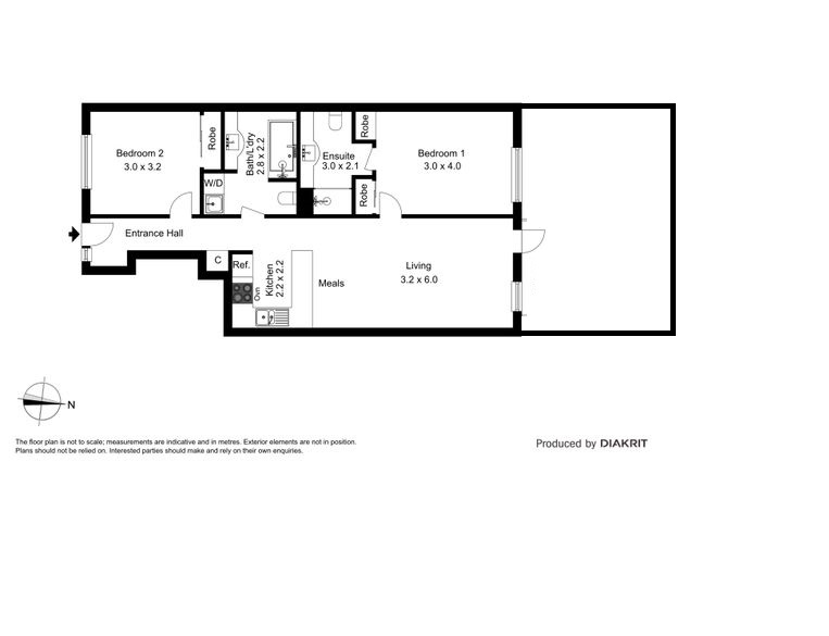 1/100 Commercial Road, SOUTH YARRA VIC 3141 - Floorplan
