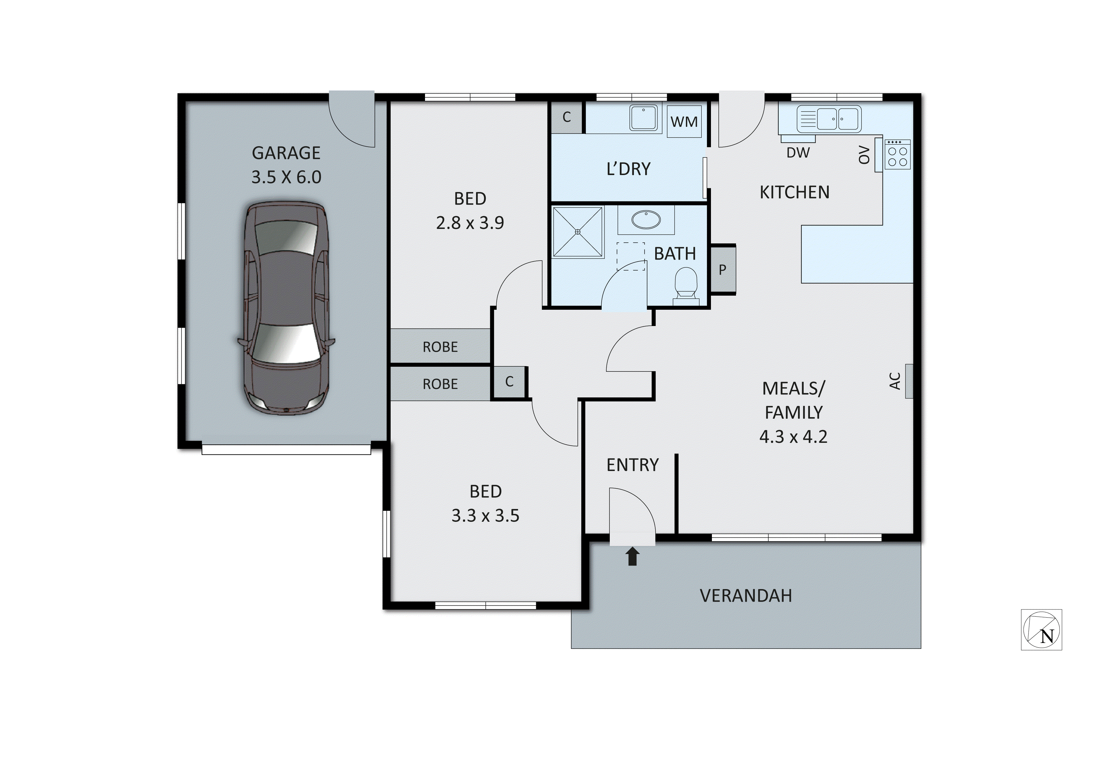 1/101 Foot Street, Frankston South VIC 3199 - Floorplan