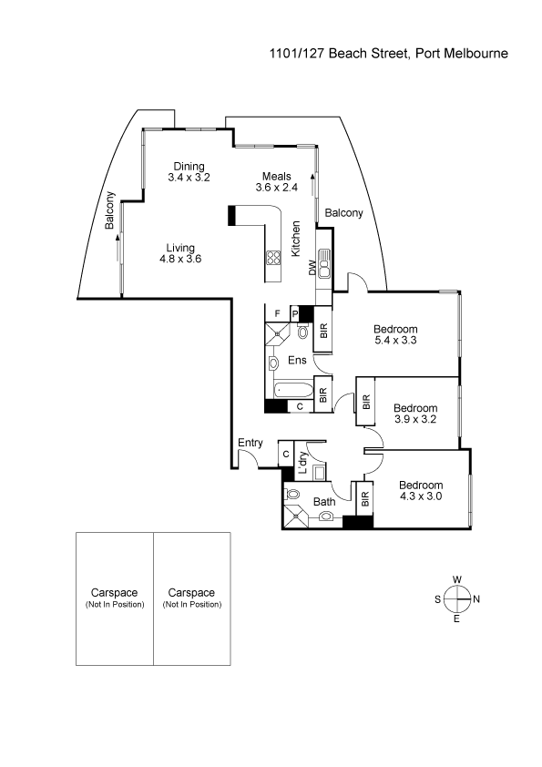 1101/127 Beach Street, PORT MELBOURNE VIC 3207 - Floorplan
