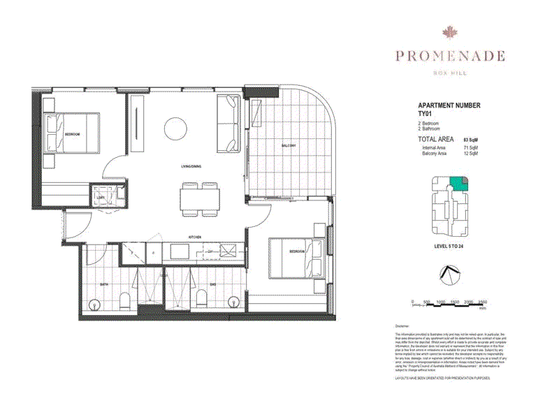 1101,1401/34-36 Prospect Street, Box Hill VIC 3128 - Floorplan