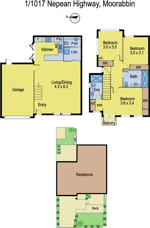 1/1017 Nepean Highway, Moorabbin VIC 3189 - Floorplan