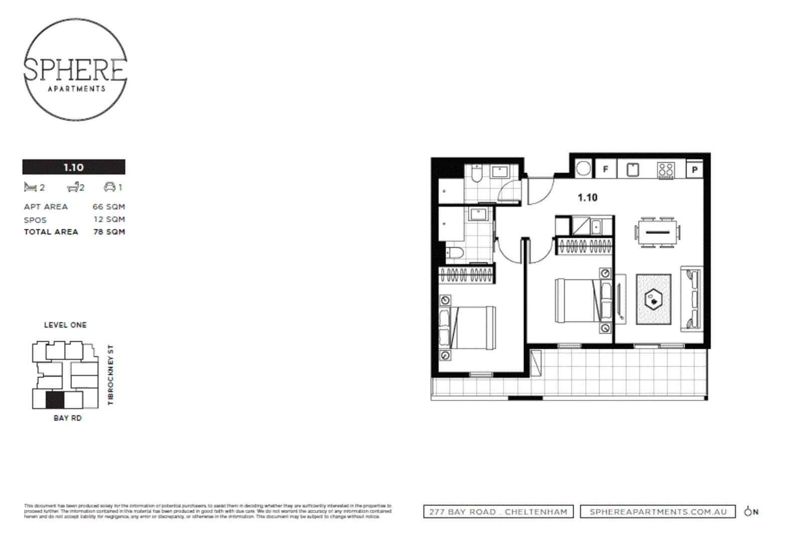 1.10/1A Tibrockney Street, Cheltenham VIC 3192 - Floorplan
