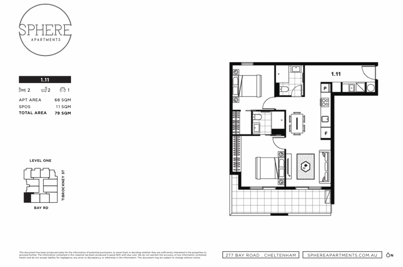 1.10/1A Tibrockney Street, Cheltenham VIC 3192 - Floorplan