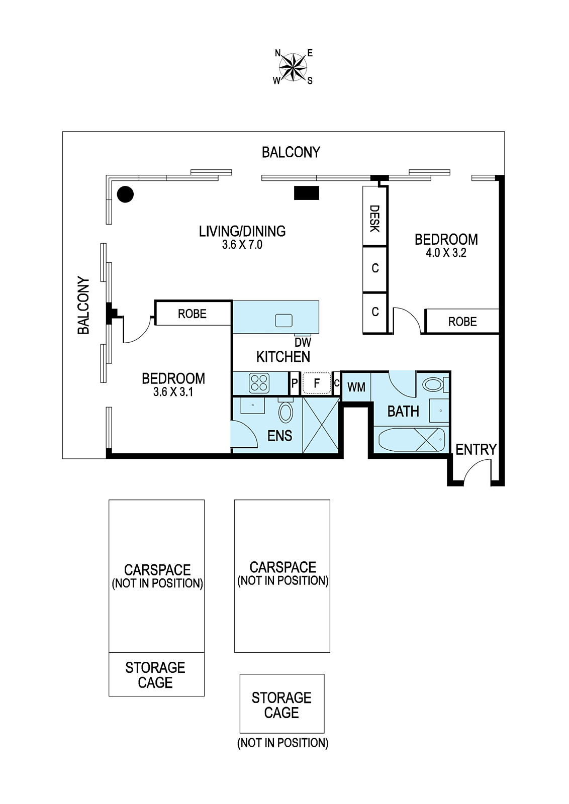 1102/1 Clara Street, South Yarra
- Floorplan 1