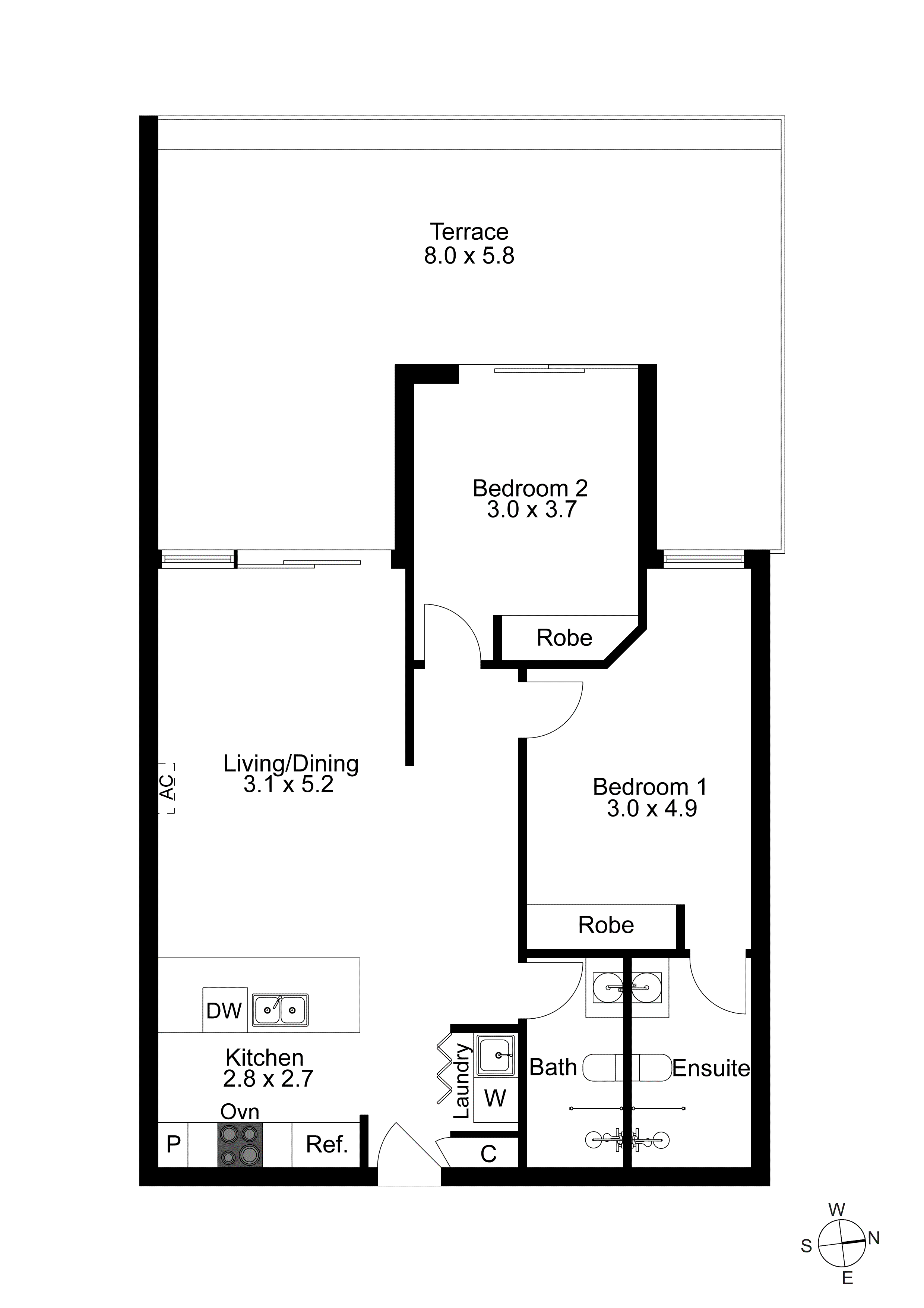 110/285 Neerim Road, Carnegie VIC 3163 - Floorplan