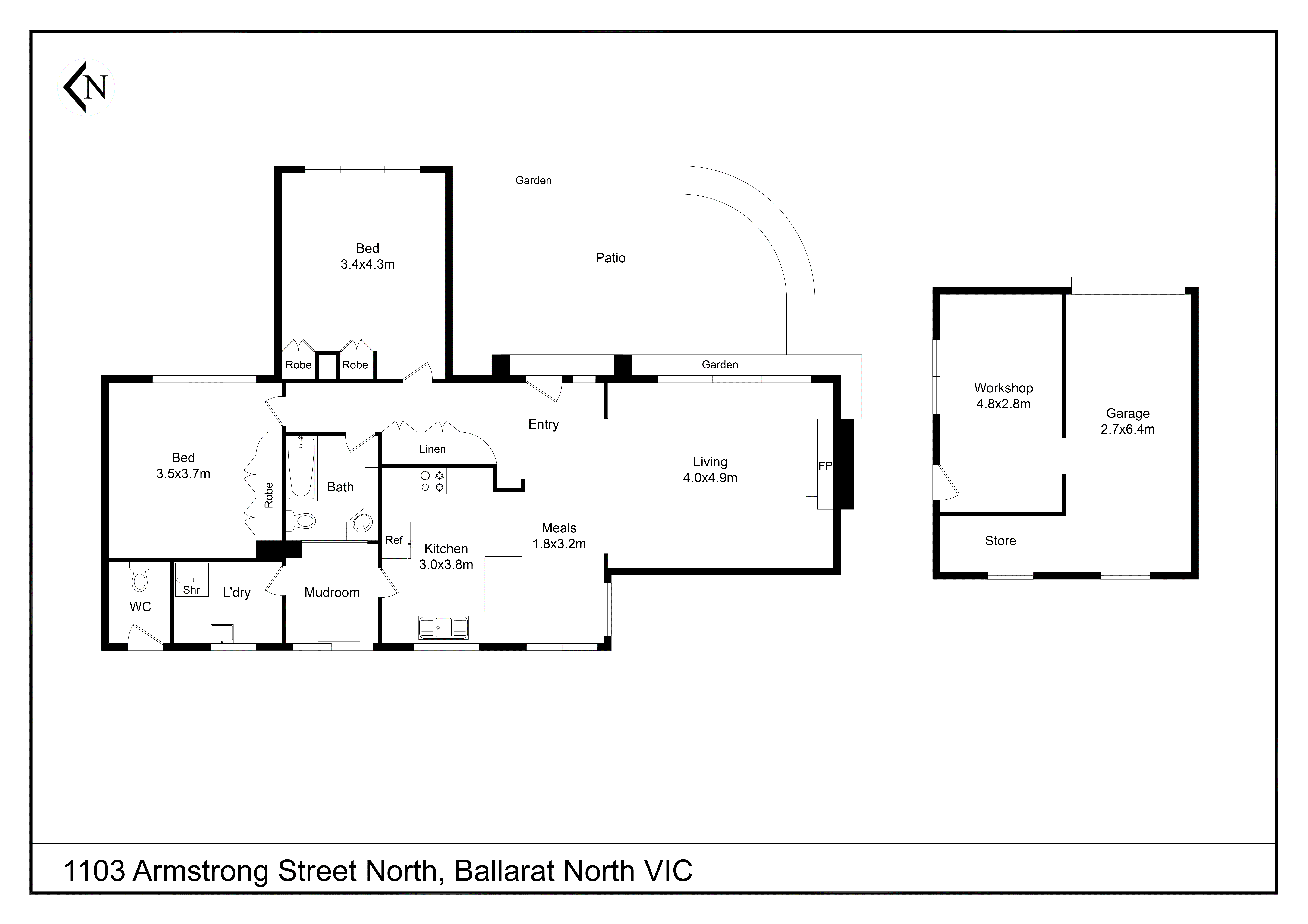 1103 Armstrong Street, Ballarat North VIC 3350 - Floorplan