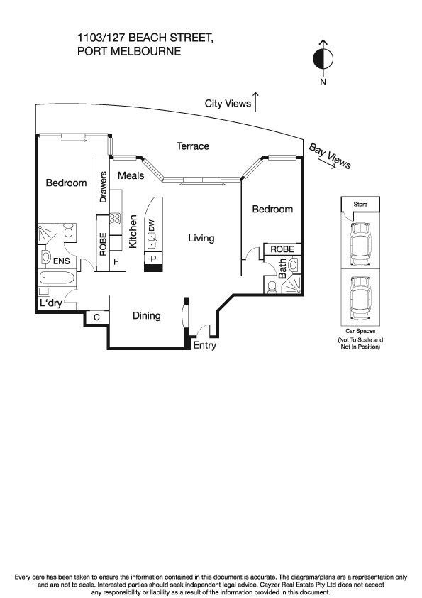 1103/127 Beach Street, PORT MELBOURNE VIC 3207 - Floorplan