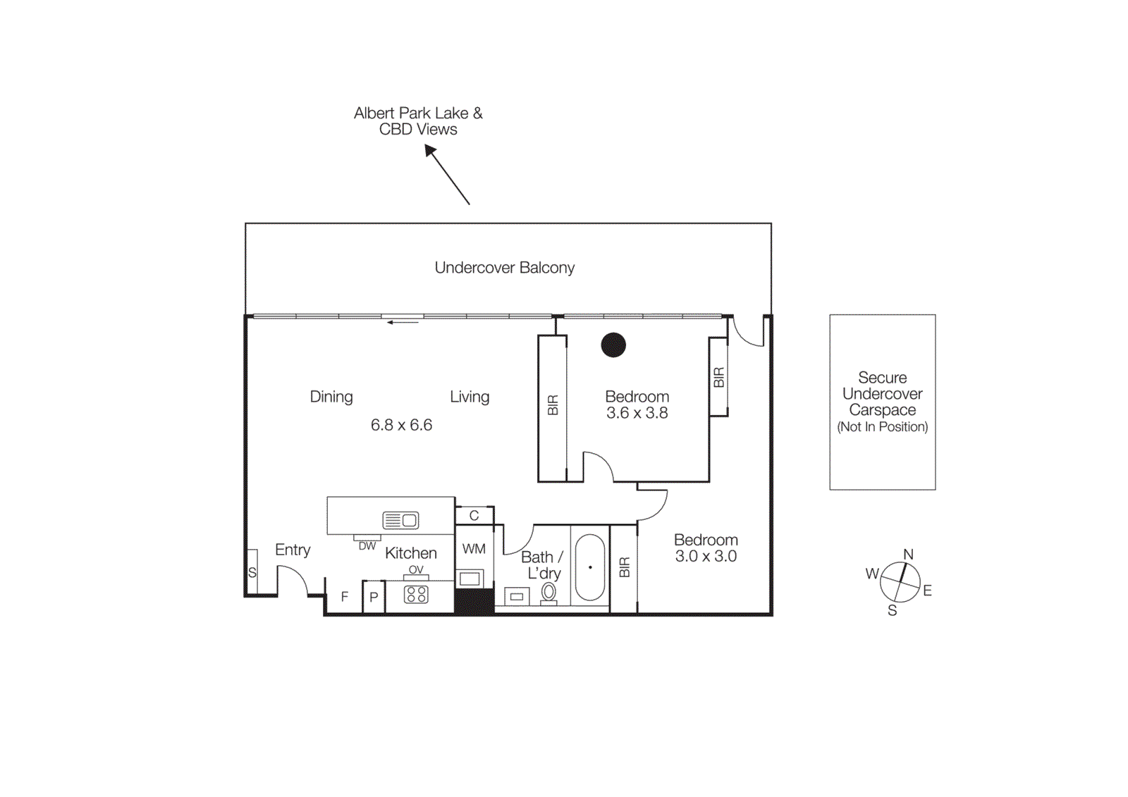 1103/55 Queens Road, Melbourne VIC 3004 - Floorplan