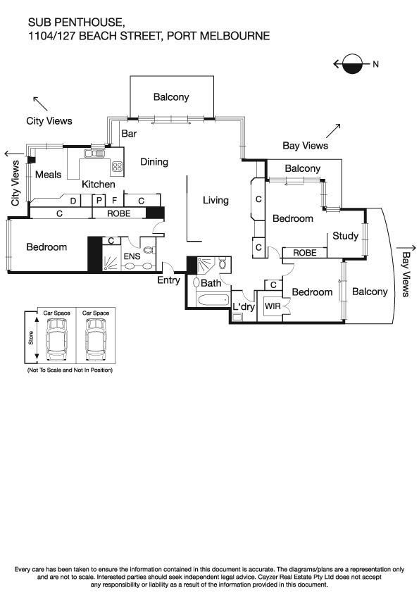 1104/127 Beach Street, PORT MELBOURNE VIC 3207 - Floorplan