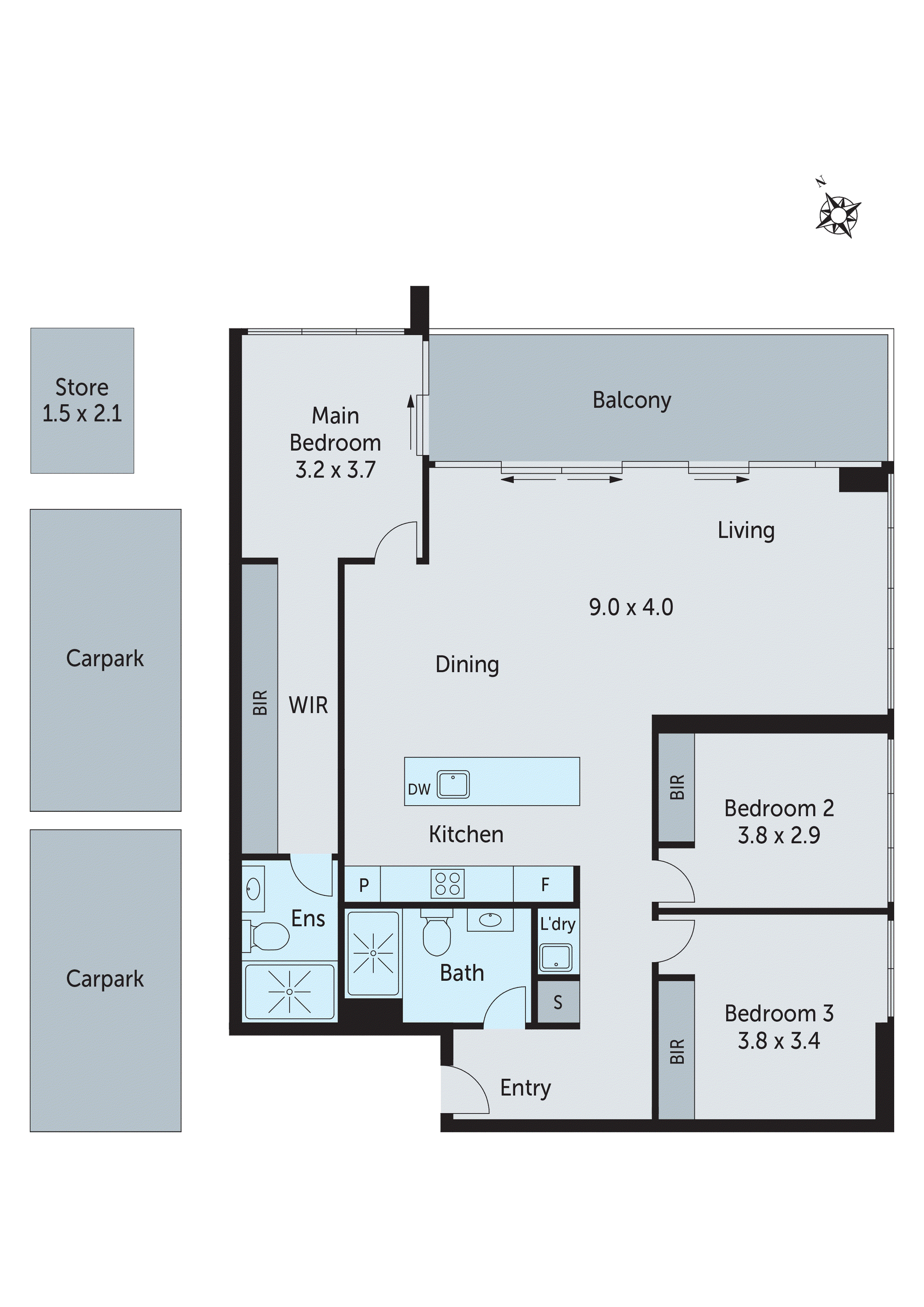 1105/18 Cavendish Street, Geelong VIC 3220 - Floorplan