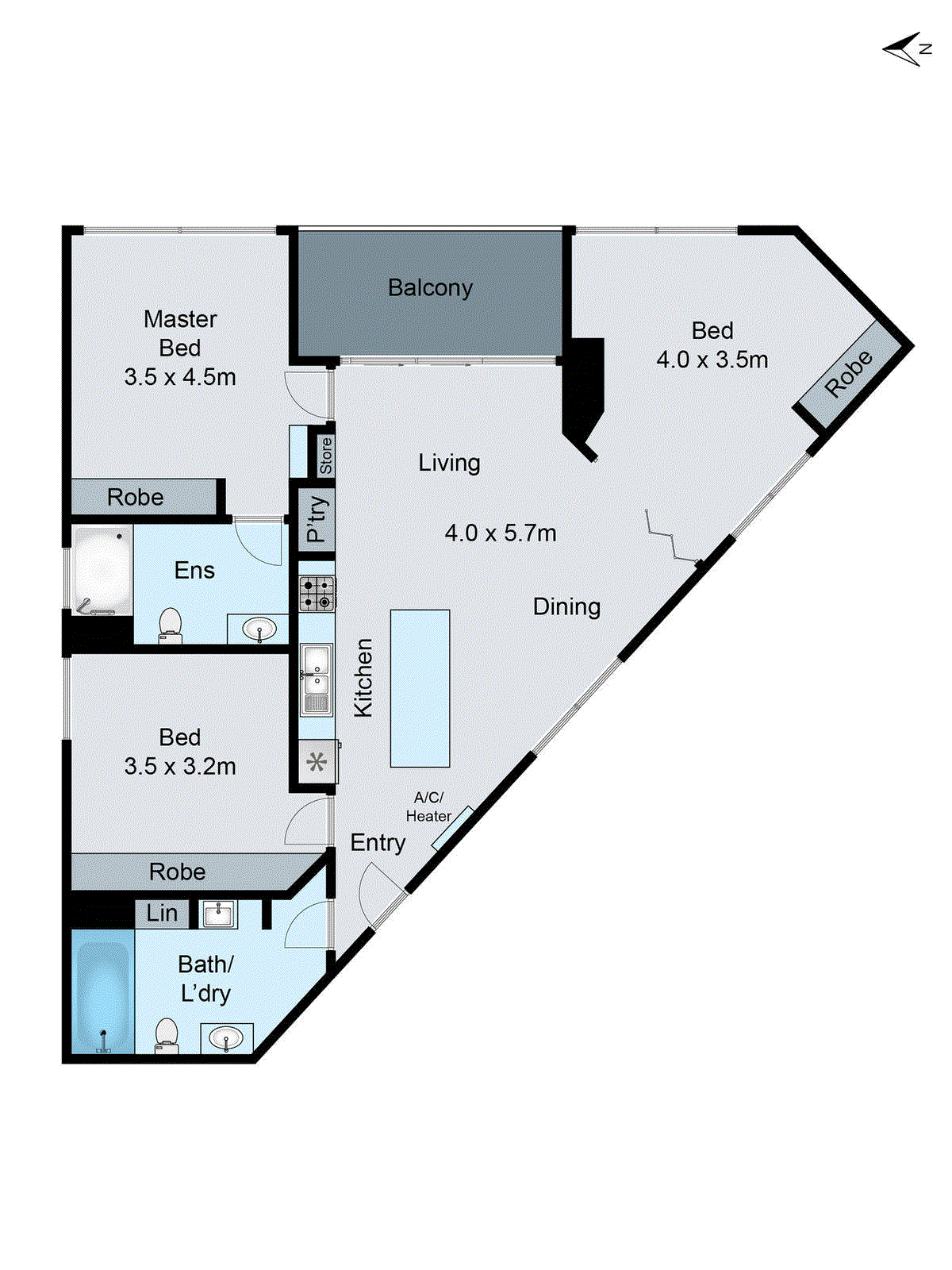 1105/18 Malone Street, Geelong VIC 3220 - Floorplan
