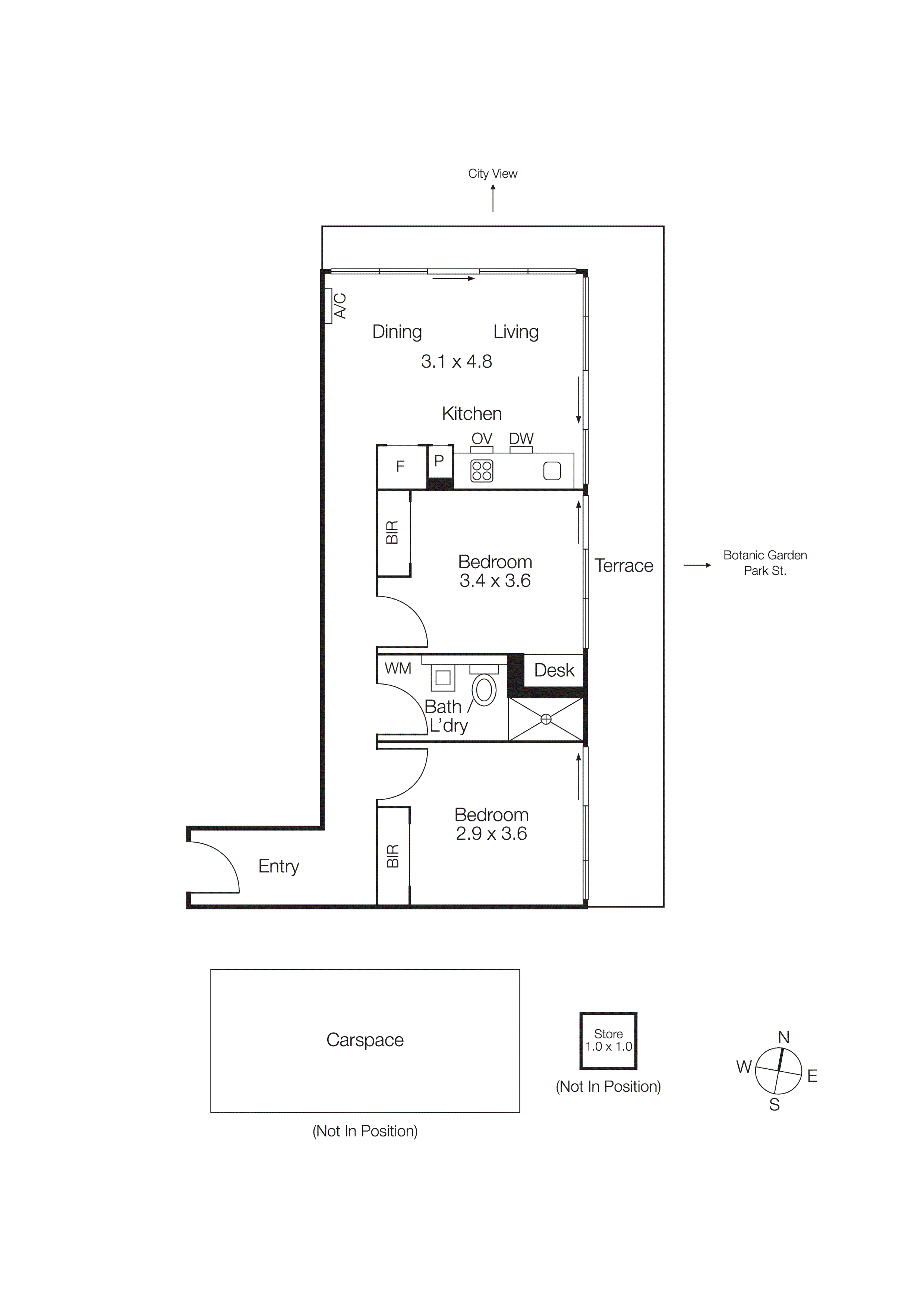 1105/52 Park Street, South Melbourne VIC 3205 - Floorplan