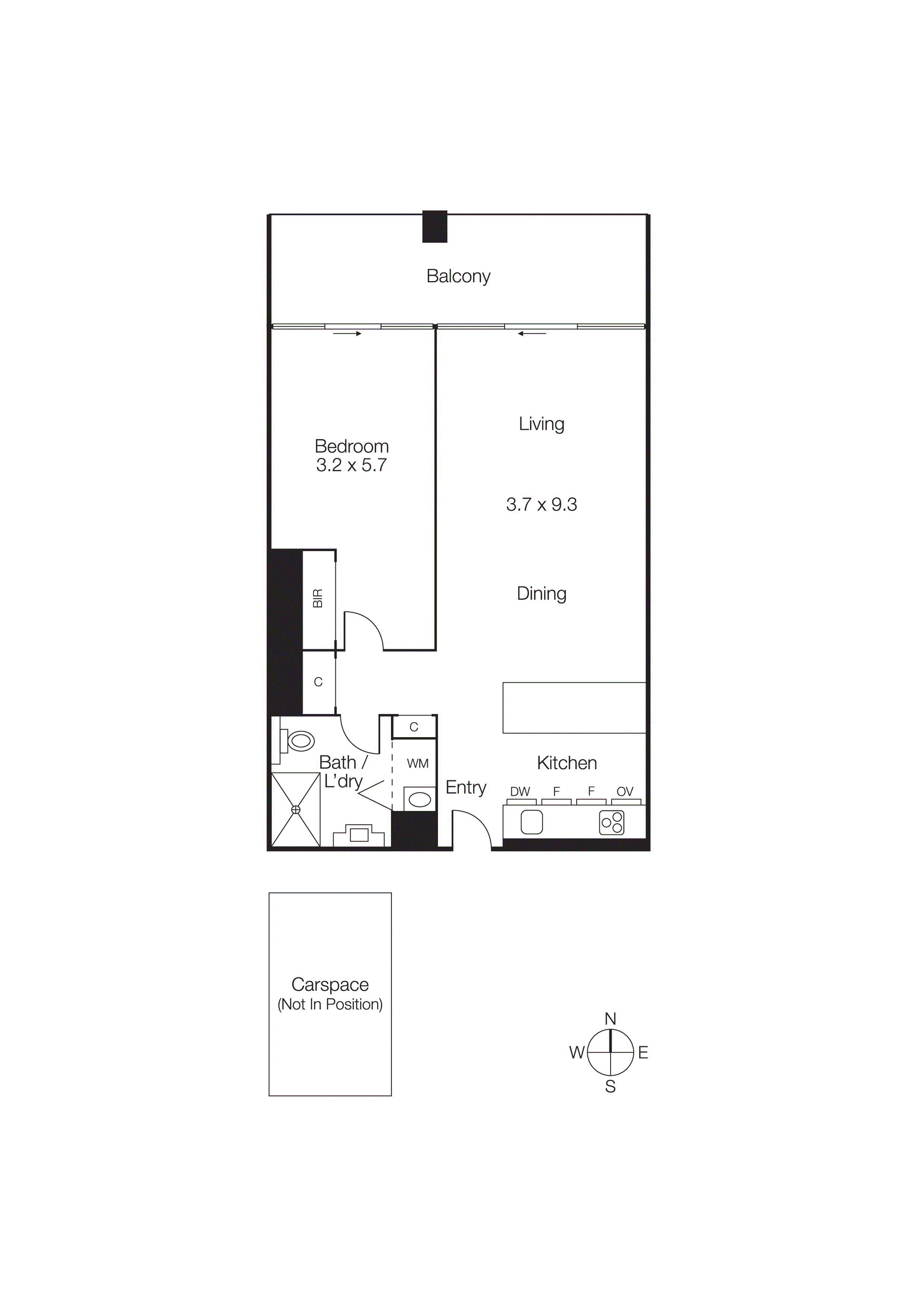 1105/60 Lorimer Street, Docklands VIC 3008 - Floorplan