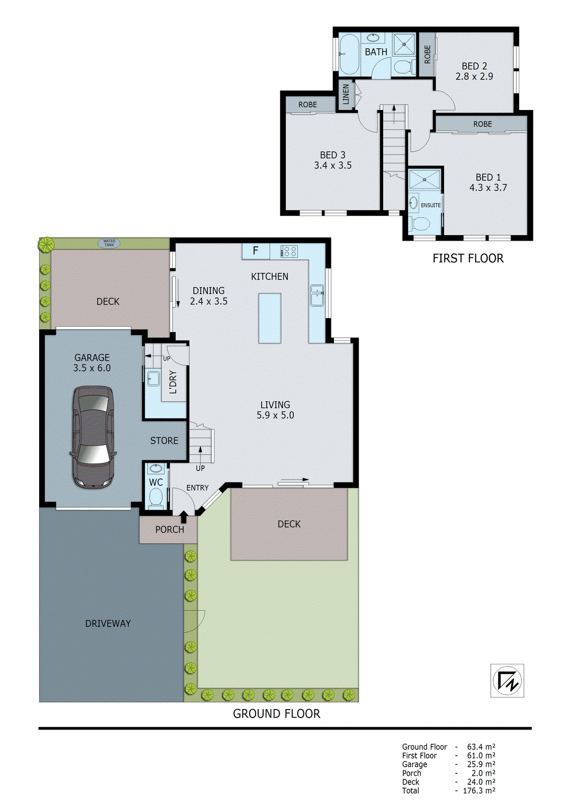 1/106 Station Street, Aspendale VIC 3195 - Floorplan