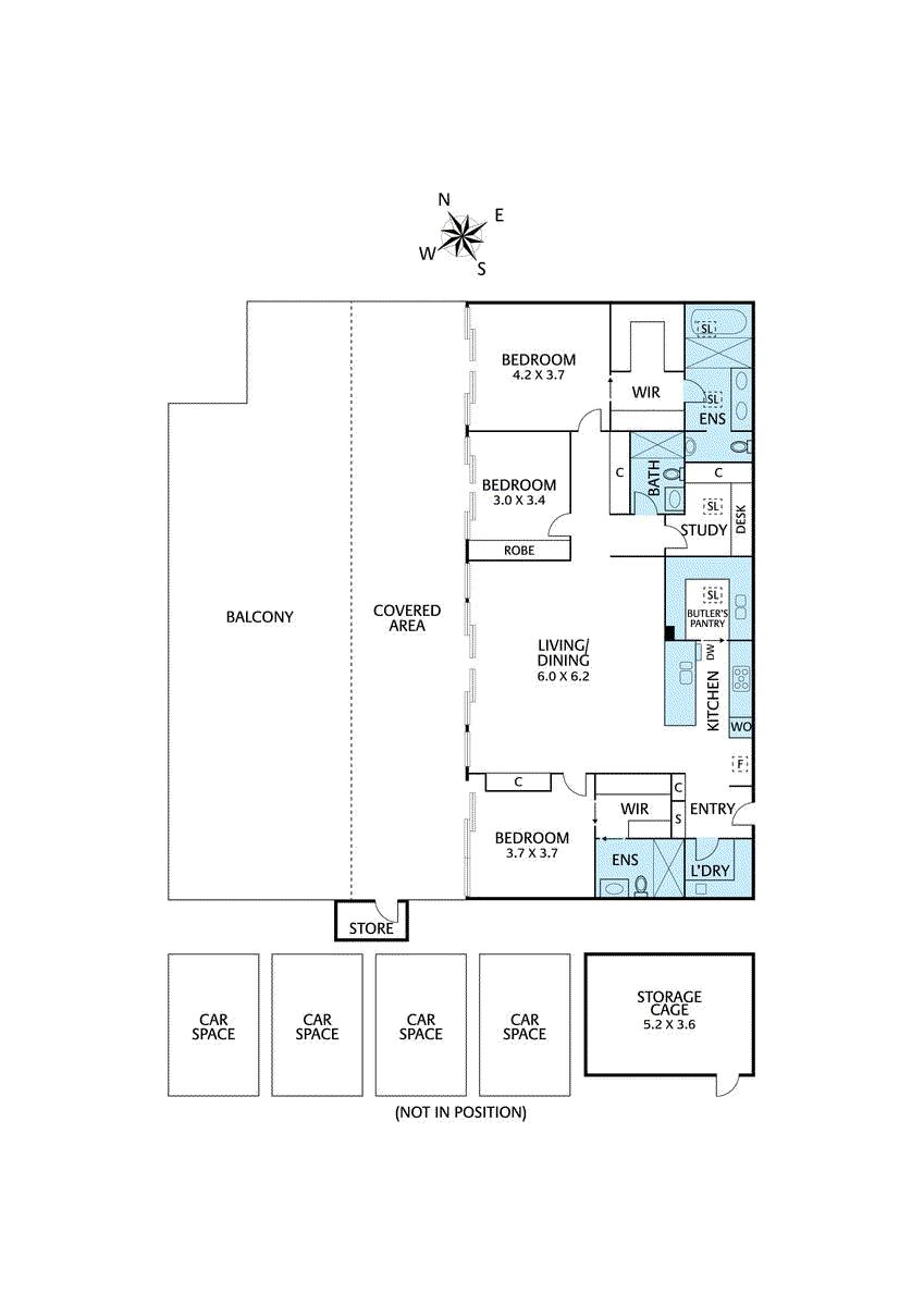 1106/58 Myrtle Street, Ivanhoe - Floorplan 1