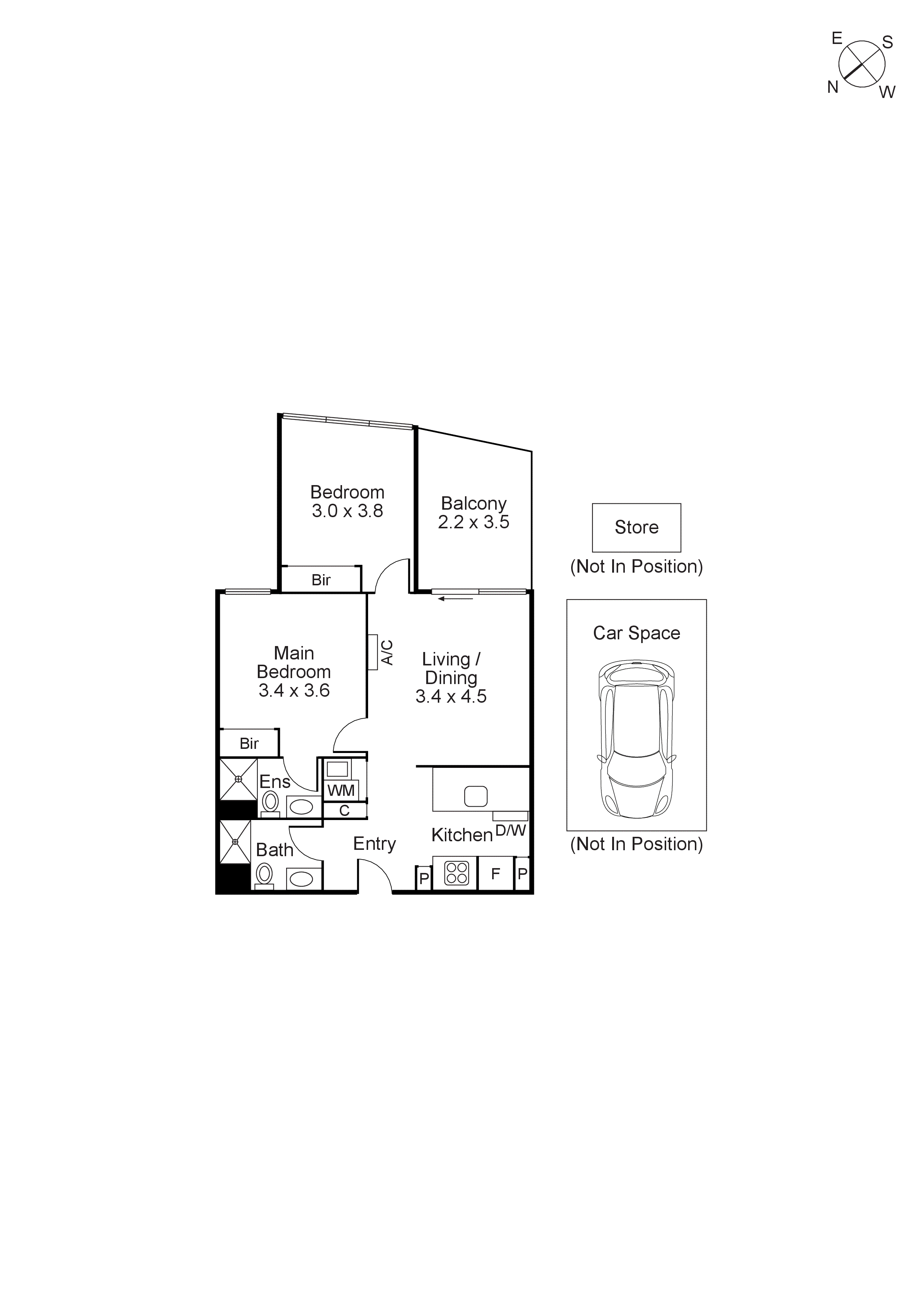 1107/4 Joseph Road, Footscray VIC 3011 - Floorplan
