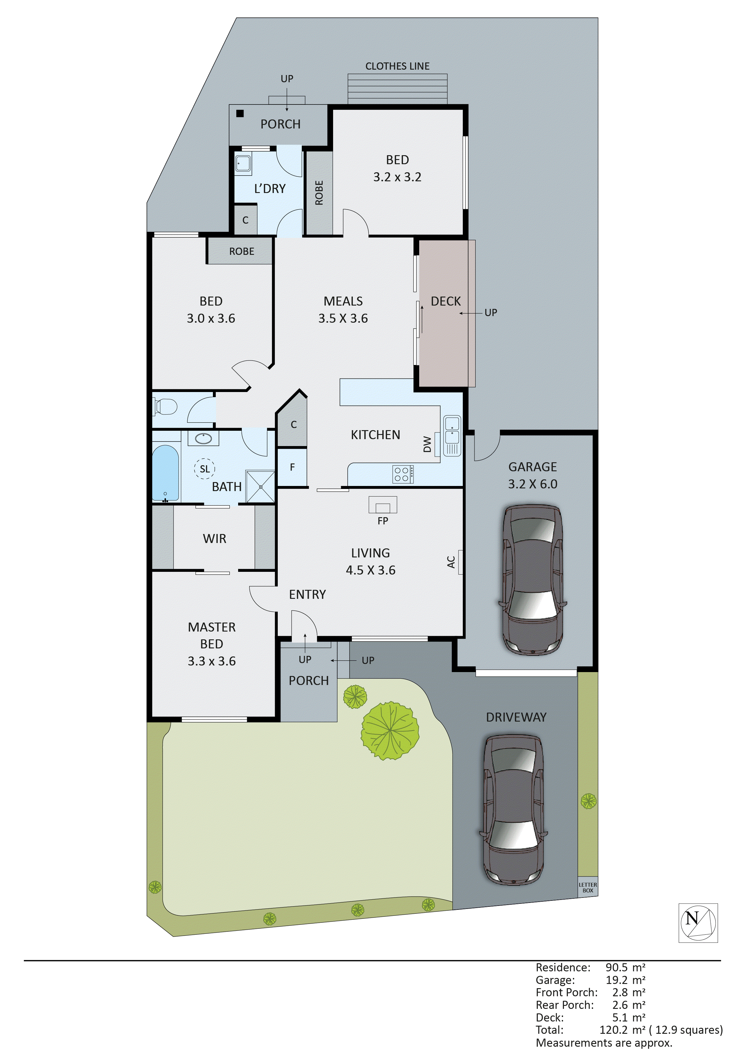 1/108 Valetta Street, Carrum VIC 3197 - Floorplan