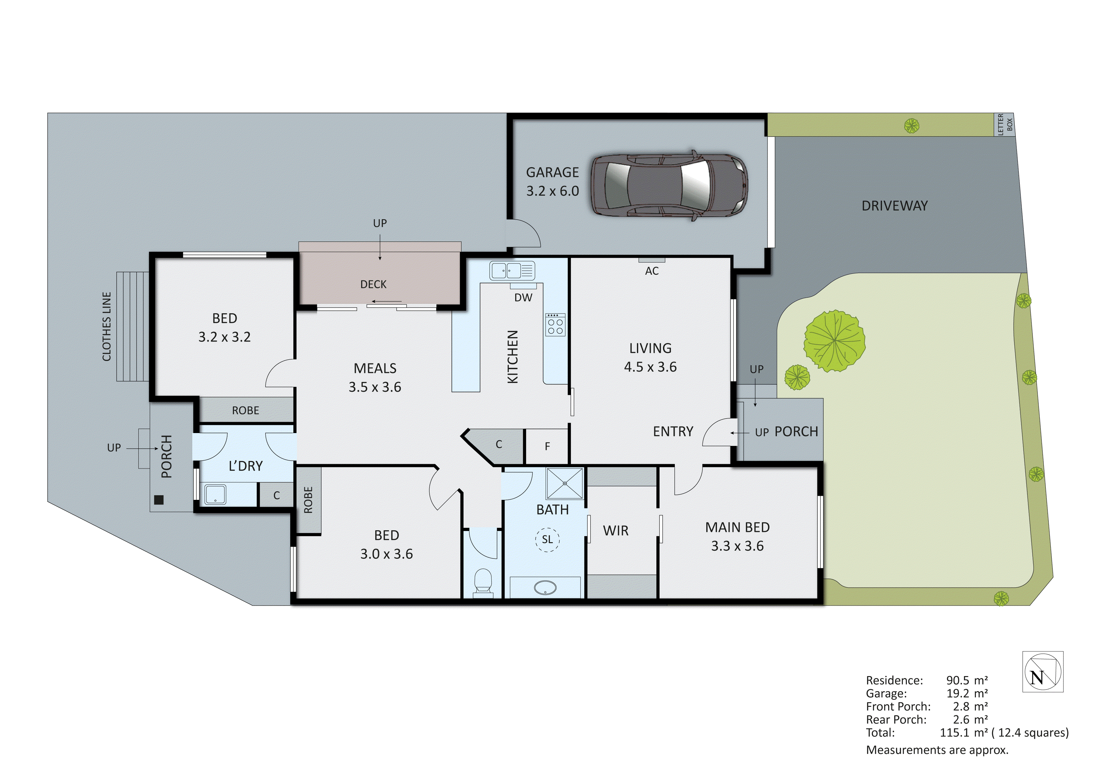 1/108 Valetta Street, Carrum VIC 3197 - Floorplan