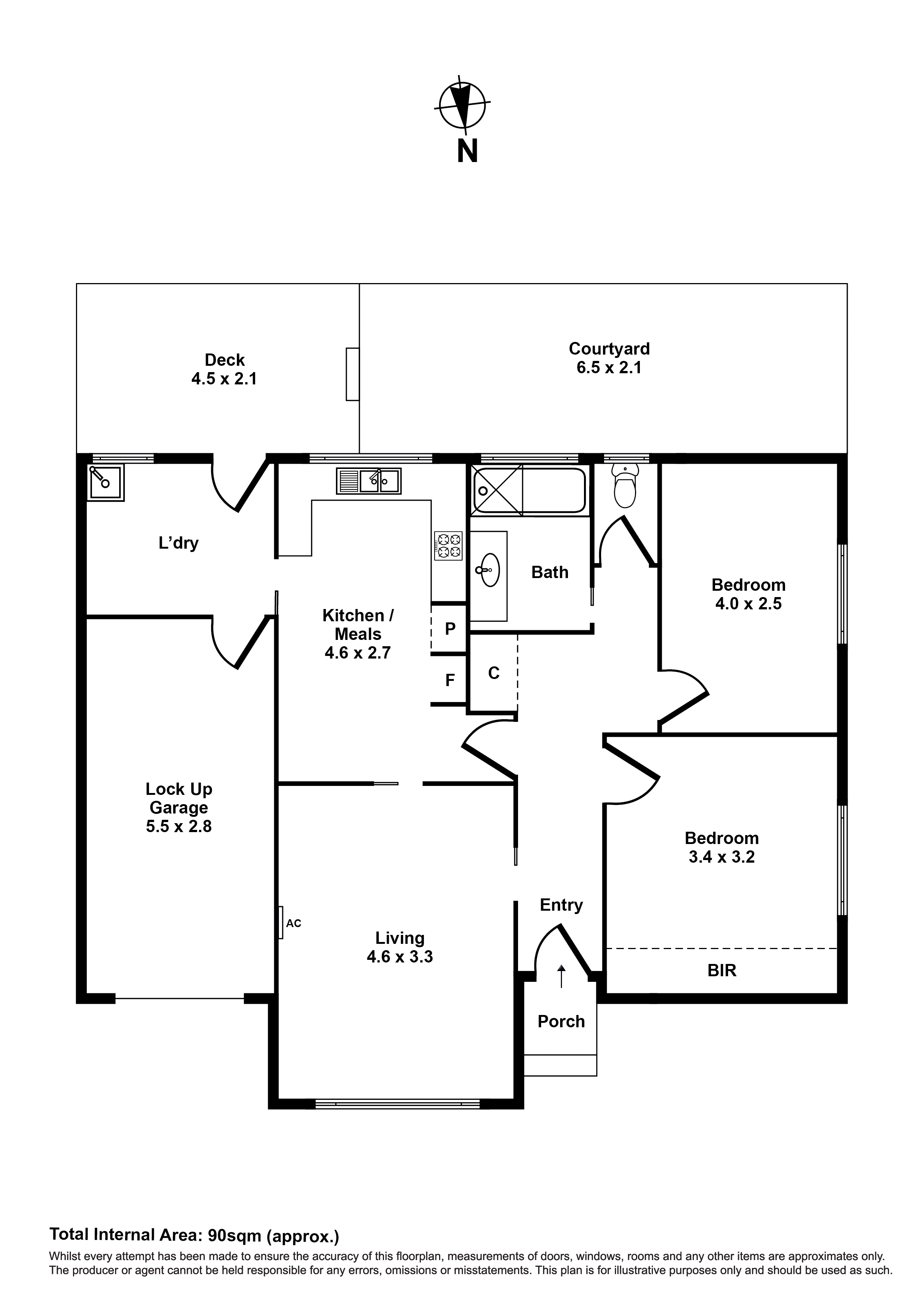 1/11 Bishop Street, Kingsville VIC 3012 - Floorplan