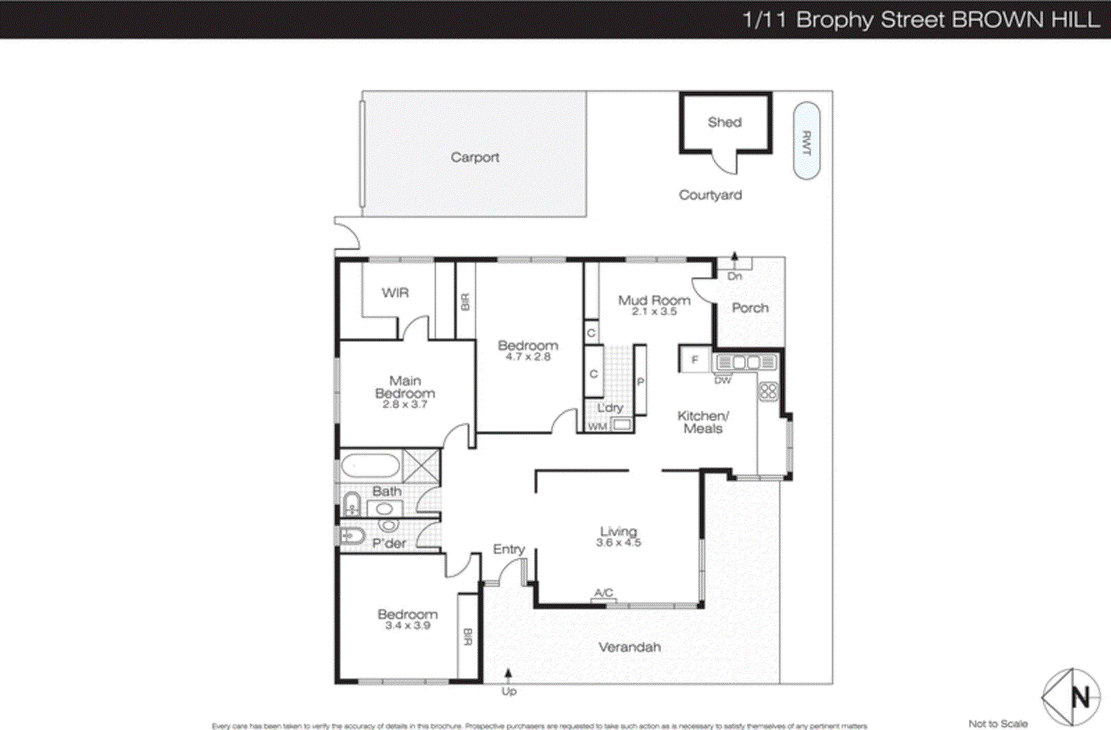 1/11 Brophy Street, Brown Hill VIC 3350 - Floorplan