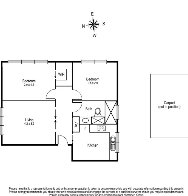1/11 Ormond Road, Ormond VIC 3204 - Floorplan
