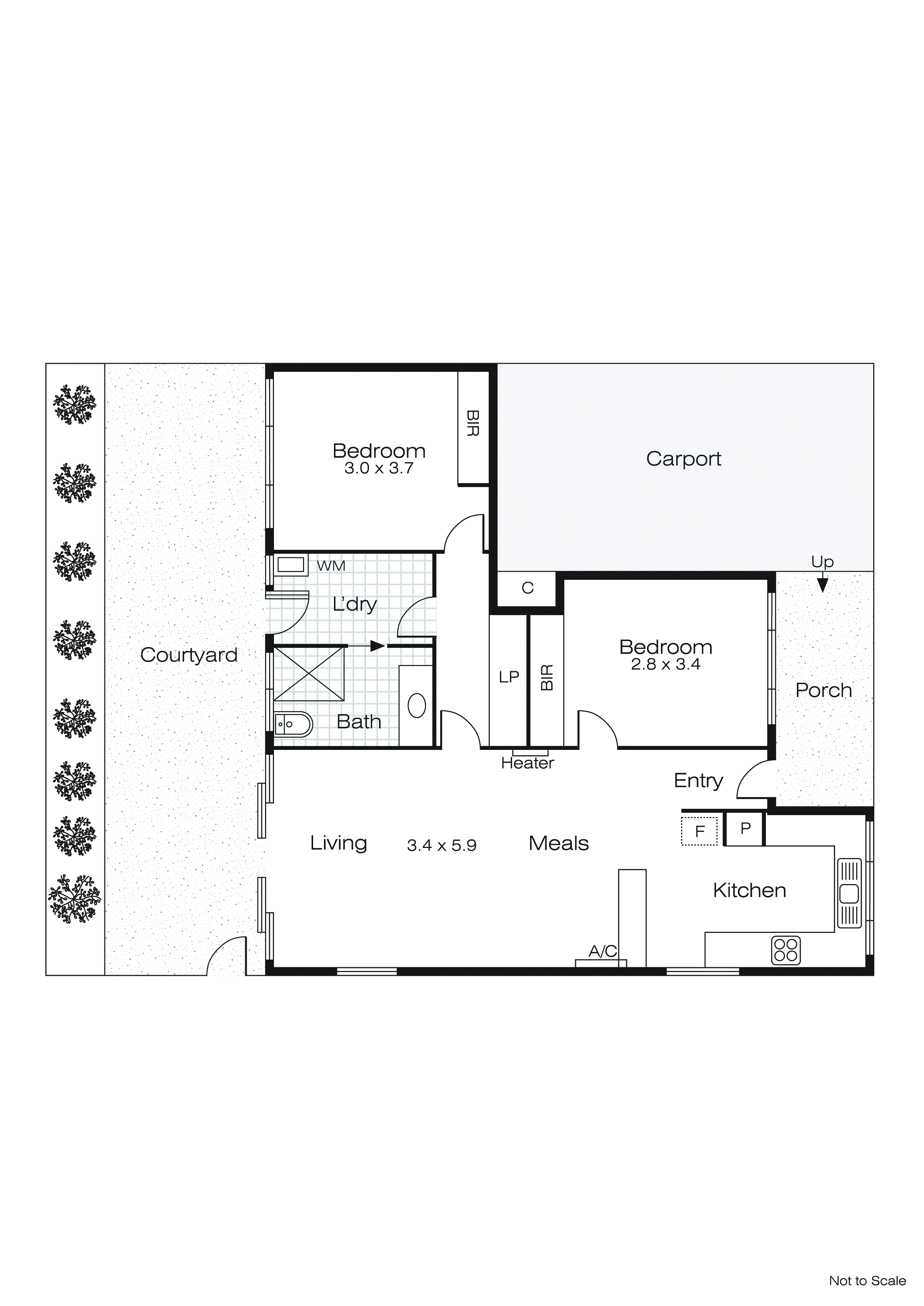 1/1108 Howitt Street, Wendouree VIC 3355 - Floorplan