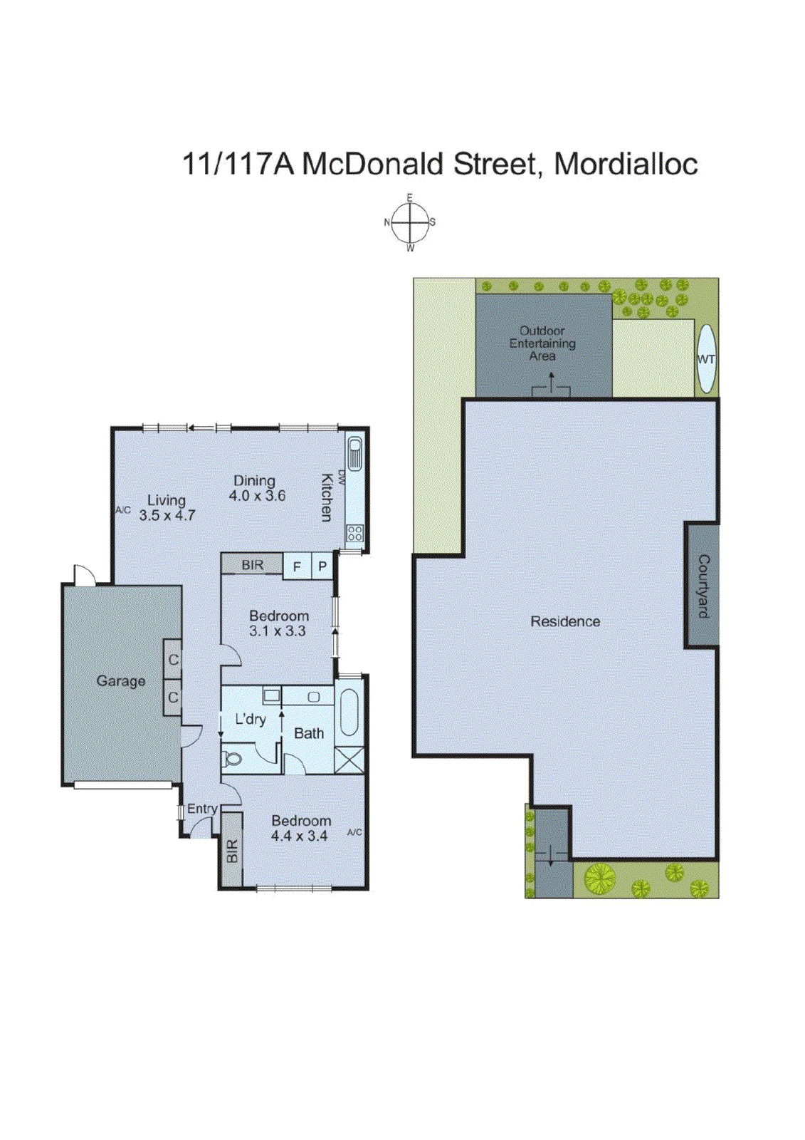 11/117A McDonald Street, Mordialloc VIC 3195 - Floorplan