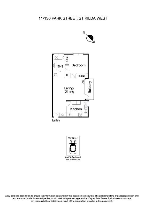 11/136 Park Street, ST KILDA WEST VIC 3182 - Floorplan
