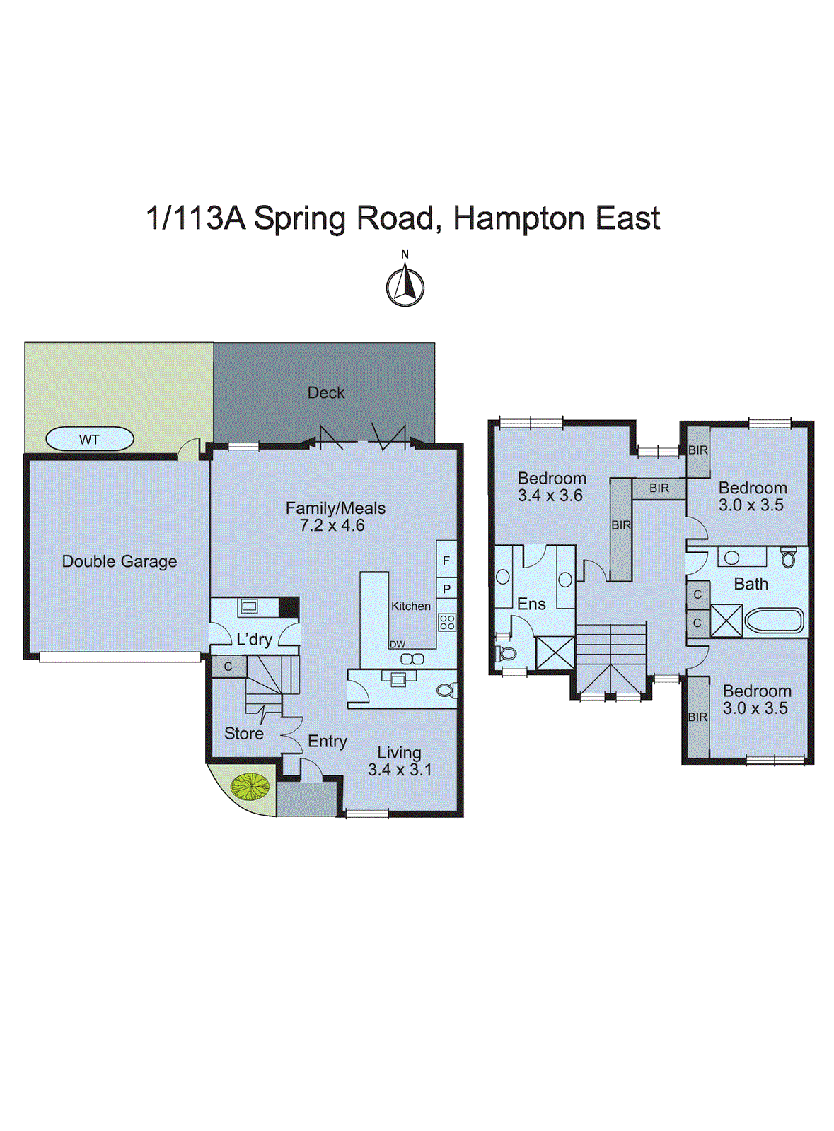 1/113a Spring Road, Hampton East VIC 3188 - Floorplan