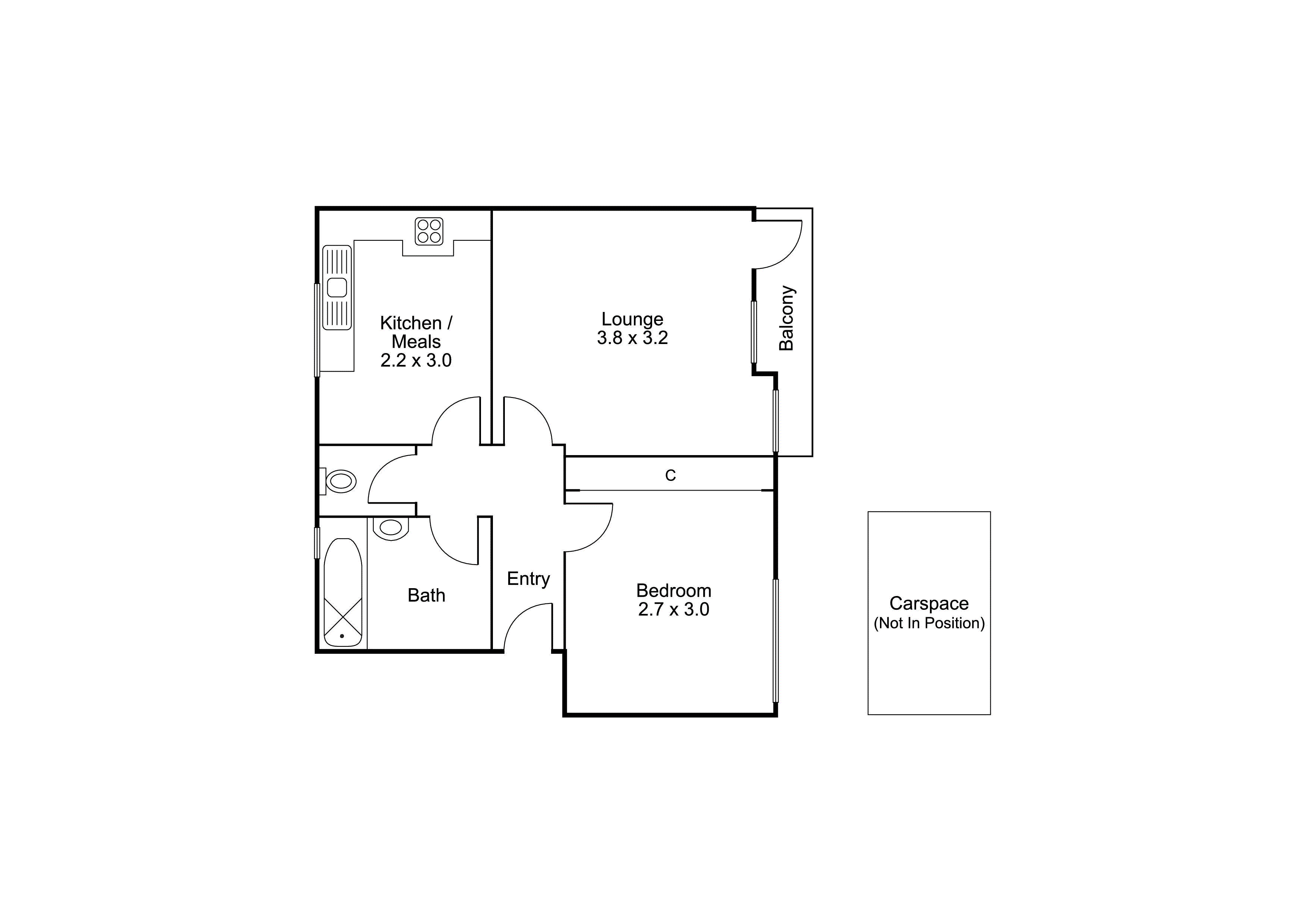 11/14 Deakin Street, ST KILDA WEST VIC 3182 - Floorplan