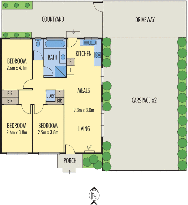 1/115 Warrigal Road, Hughesdale VIC 3166 - Floorplan