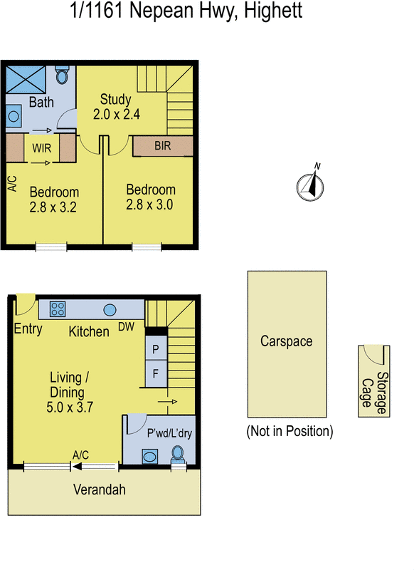 1/1161 Nepean Highway, Highett VIC 3190 - Floorplan