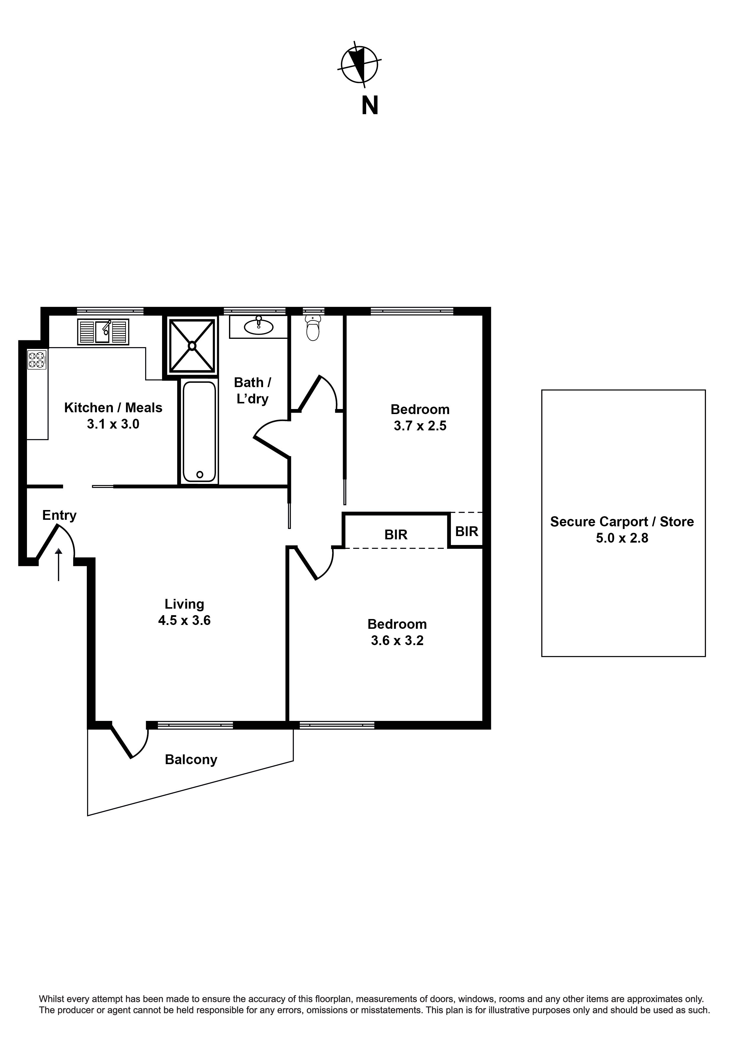 11/17 Gordon Street, FOOTSCRAY VIC 3011 - Floorplan