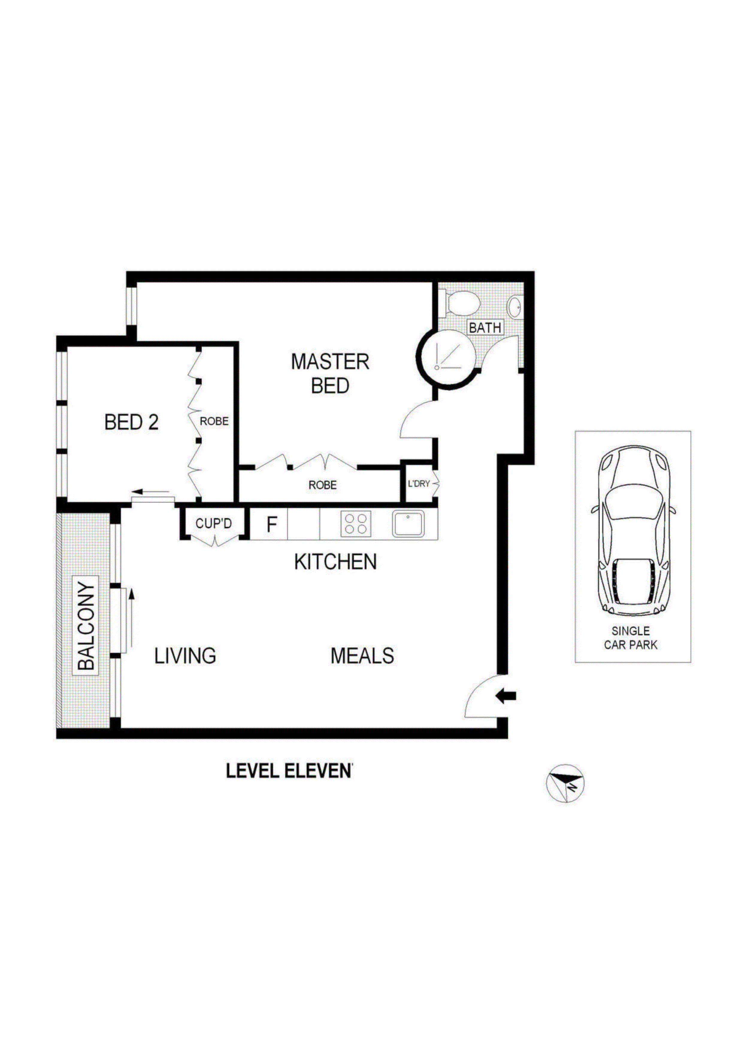 1117/22 Dorcas Street, Southbank VIC 3006 - Floorplan