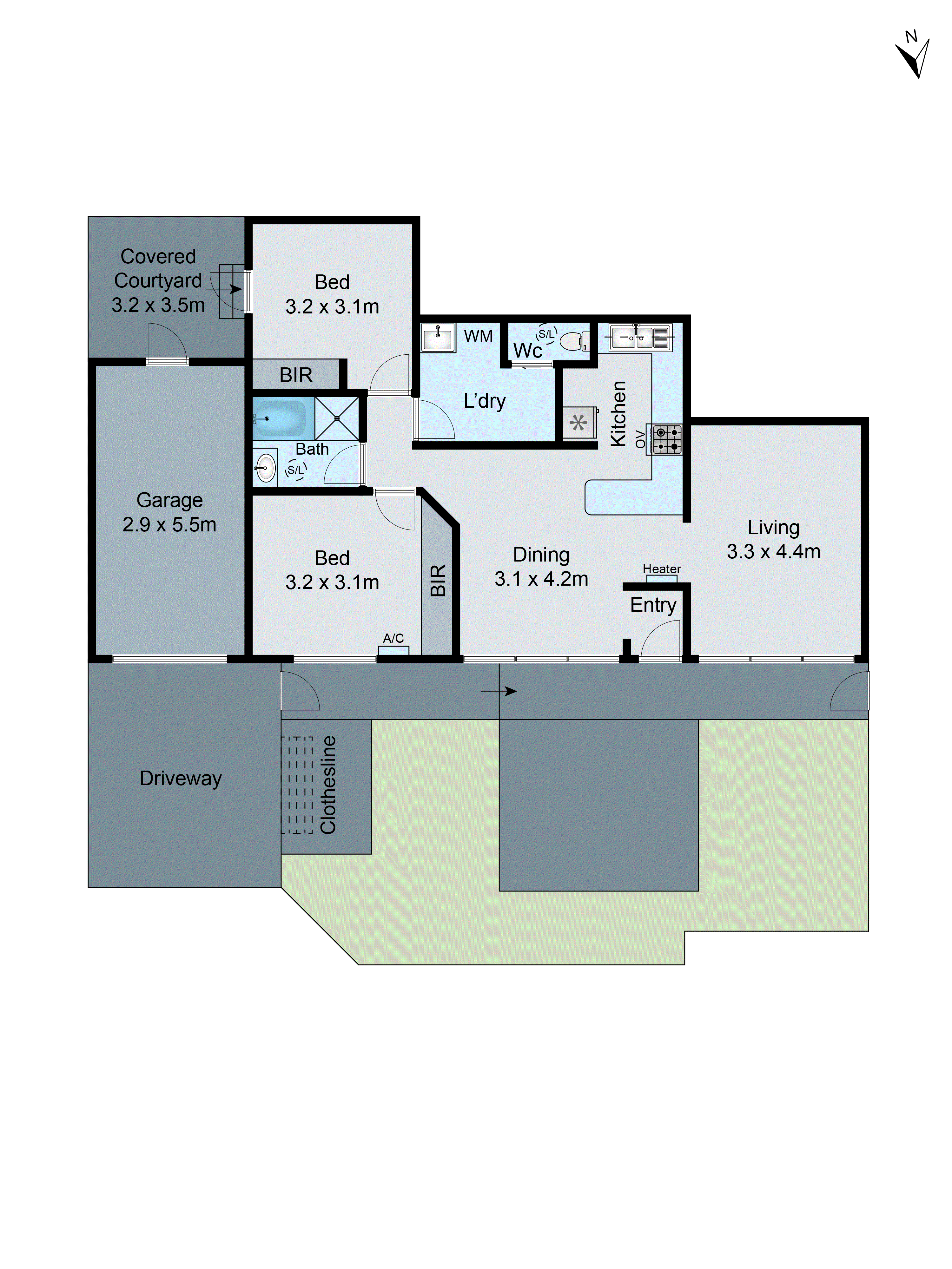 1/1176 Centre Road, Clarinda VIC 3169 - Floorplan