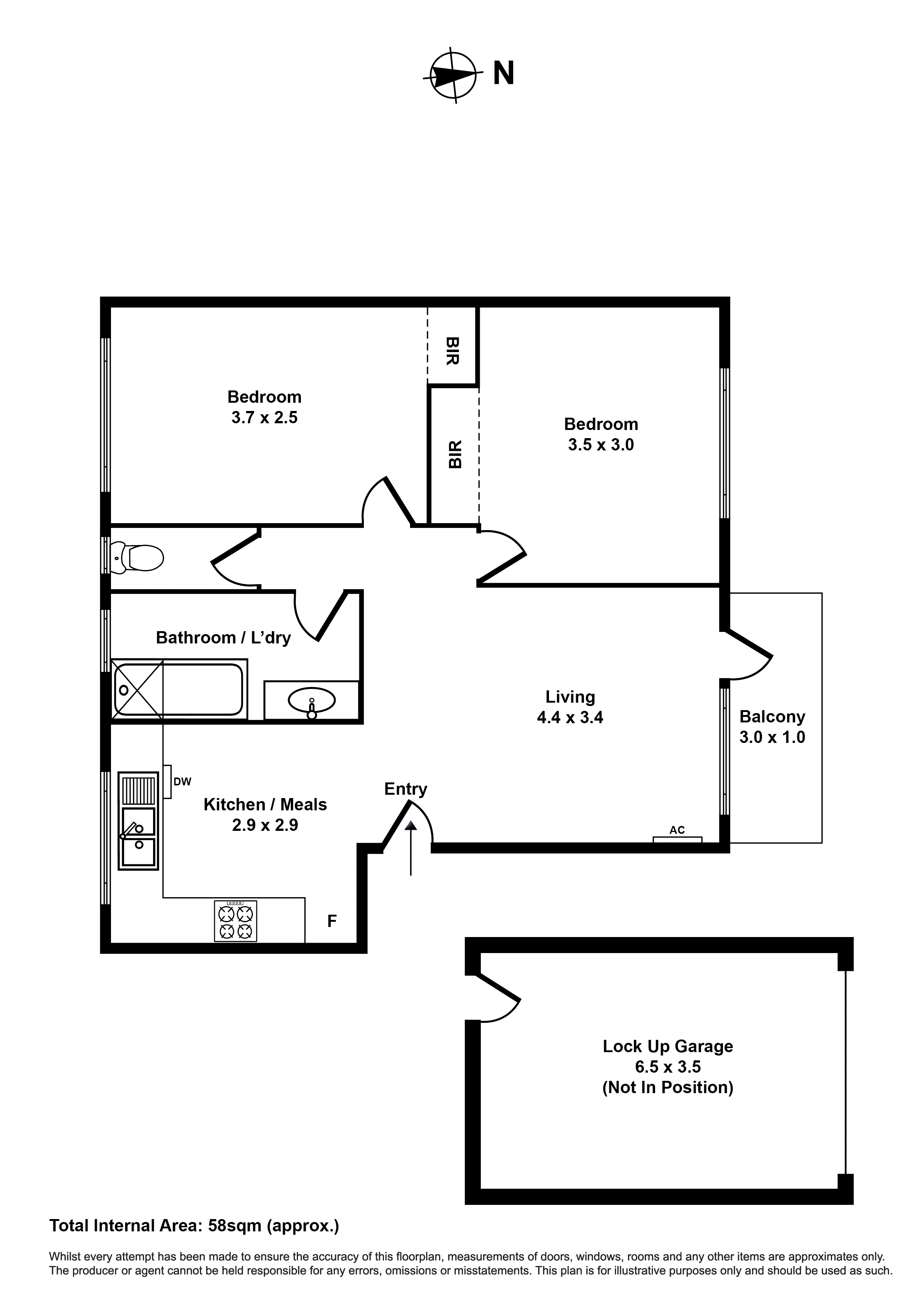 11/18 Kingsville Street, Kingsville VIC 3012 - Floorplan