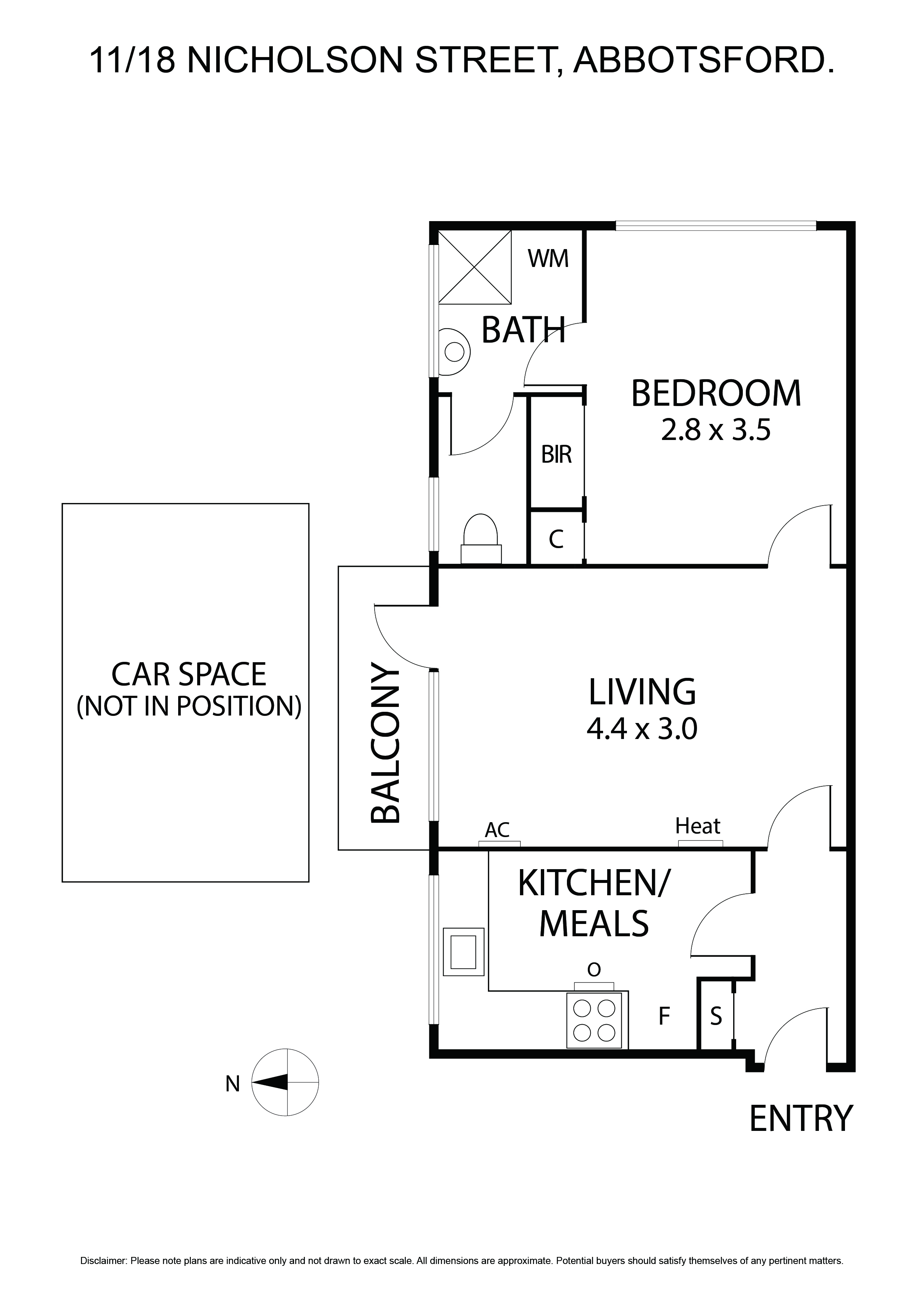 11/18 Nicholson Street, ABBOTSFORD VIC 3067 - Floorplan