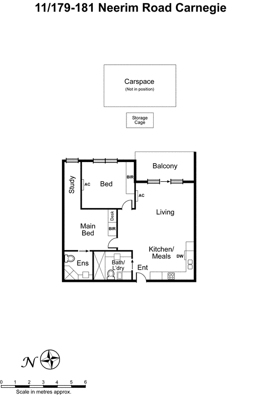 11/181 Neerim Road, Carnegie VIC 3163 - Floorplan