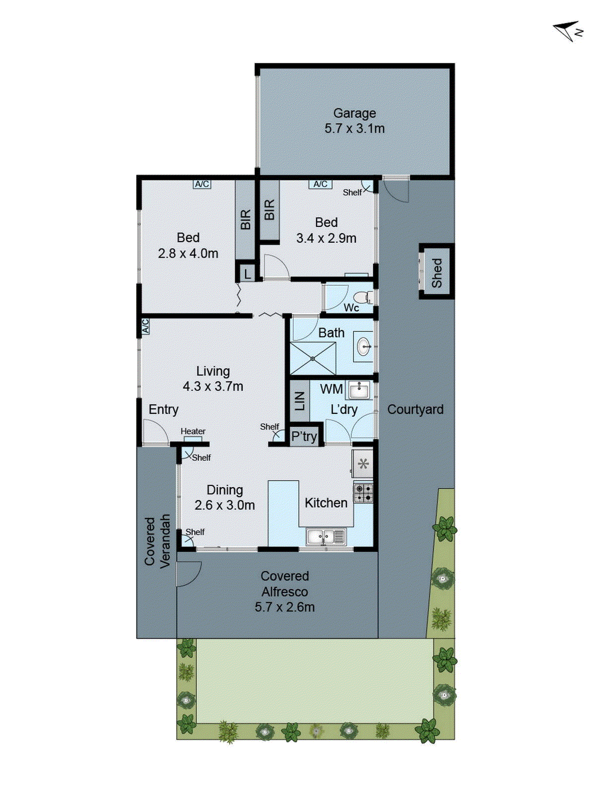 1/119 Thornhill Road, Highton VIC 3216 - Floorplan