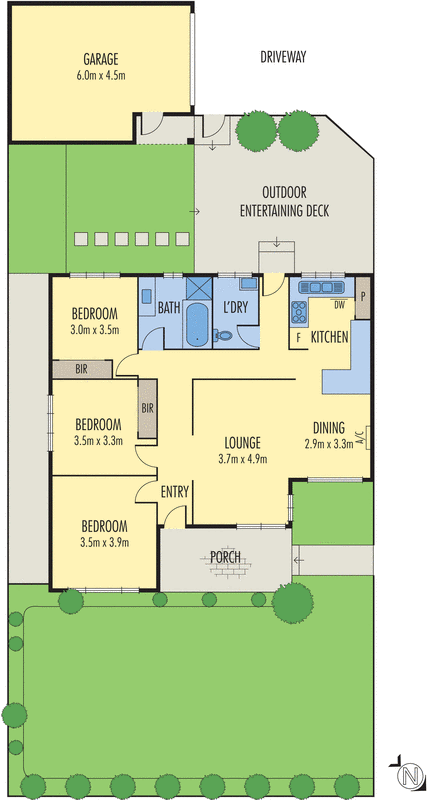 1/12 Bonham Crescent, Oakleigh East VIC 3166 - Floorplan