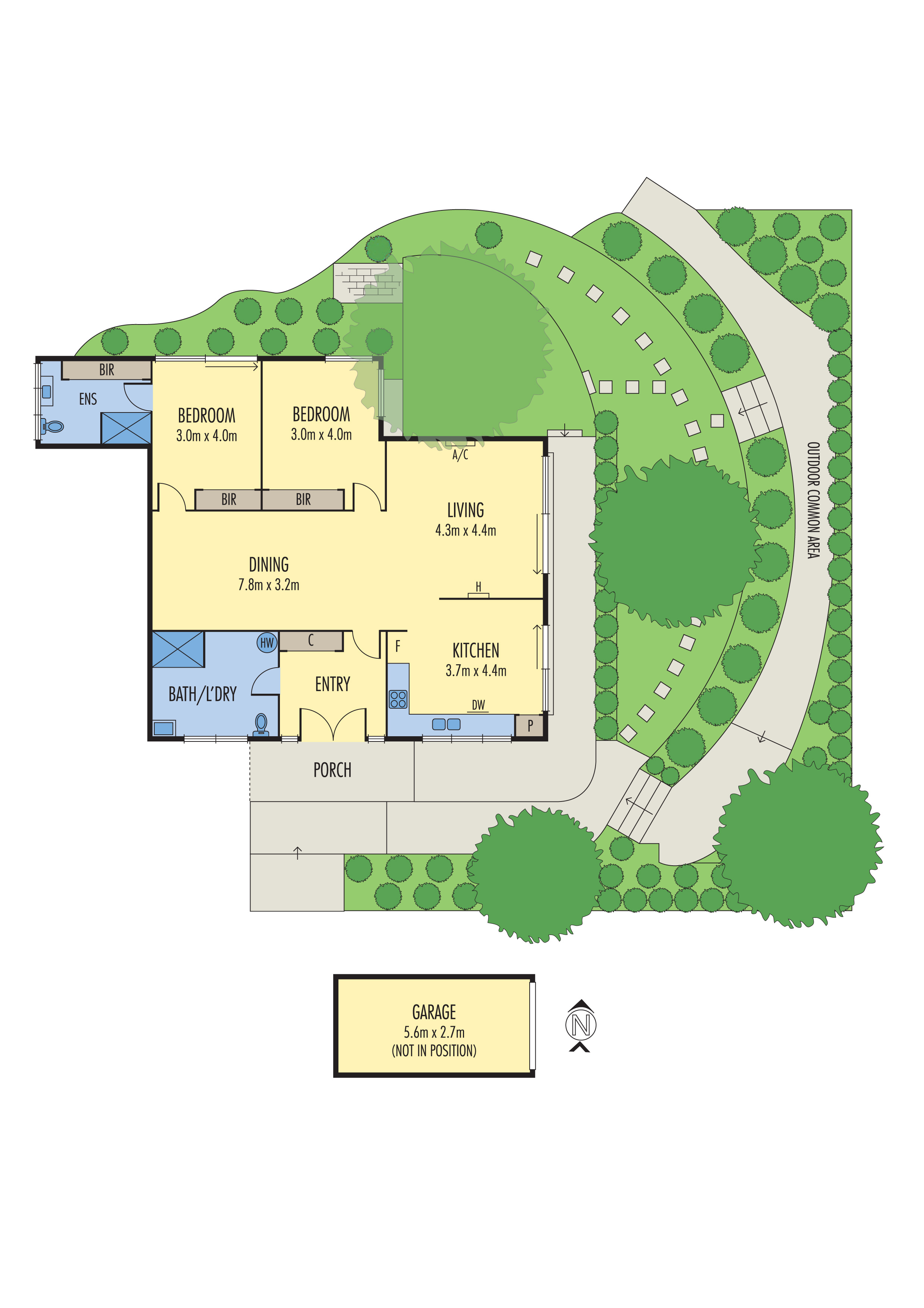 1/12 Cedar Grove, HIGHTON VIC 3216 - Floorplan