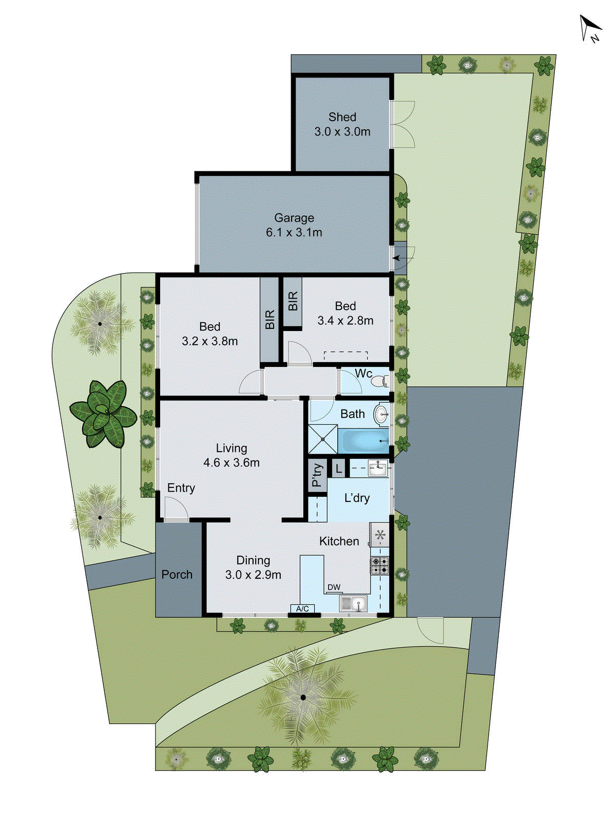 1/12 Freesia Court, Whittington VIC 3219 - Floorplan