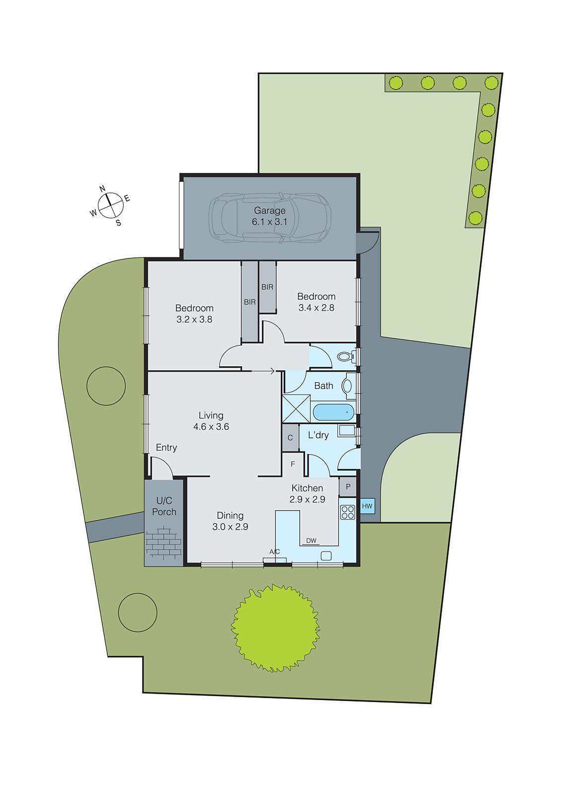 1/12 Freesia Court, Whittington VIC 3219 - Floorplan