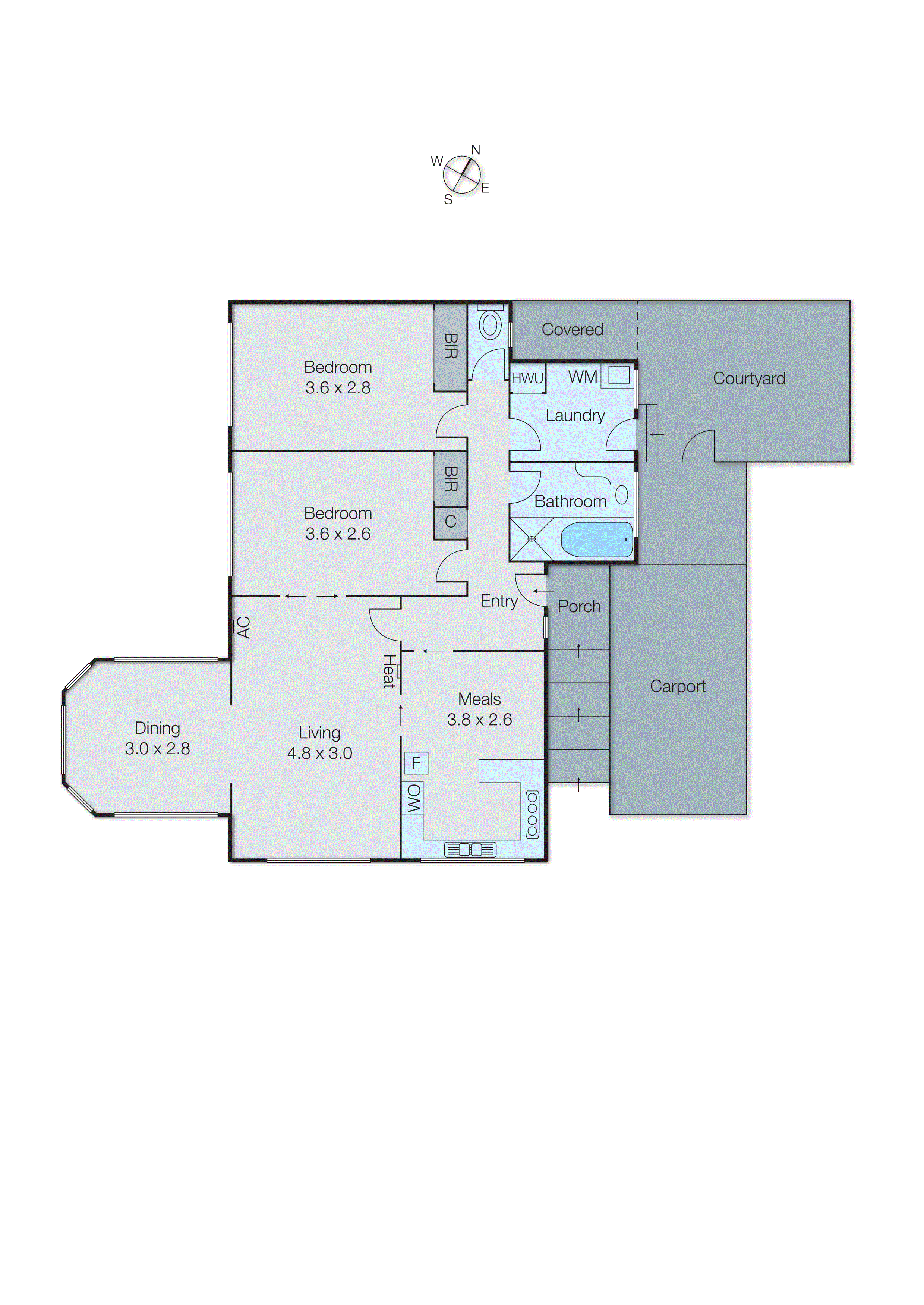 1/12 Wild Cherry Road, Ormond VIC 3204 - Floorplan