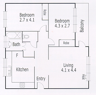 11/209 Hotham Street, RIPPONLEA VIC 3185 - Floorplan