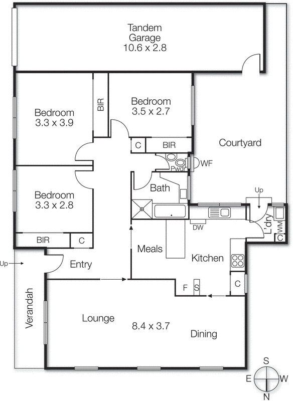 1/123 Cochrane Street, Brighton VIC 3186 - Floorplan