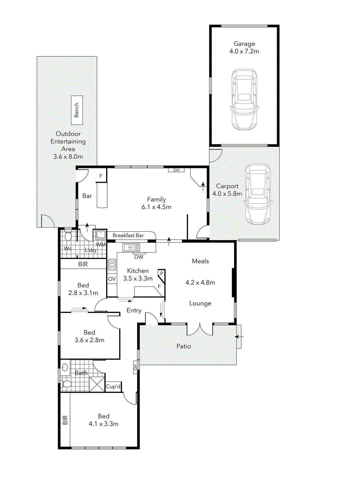 1124 Norman Street, Wendouree VIC 3355 - Floorplan